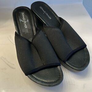 Donald Pliner Black Slide Sandals